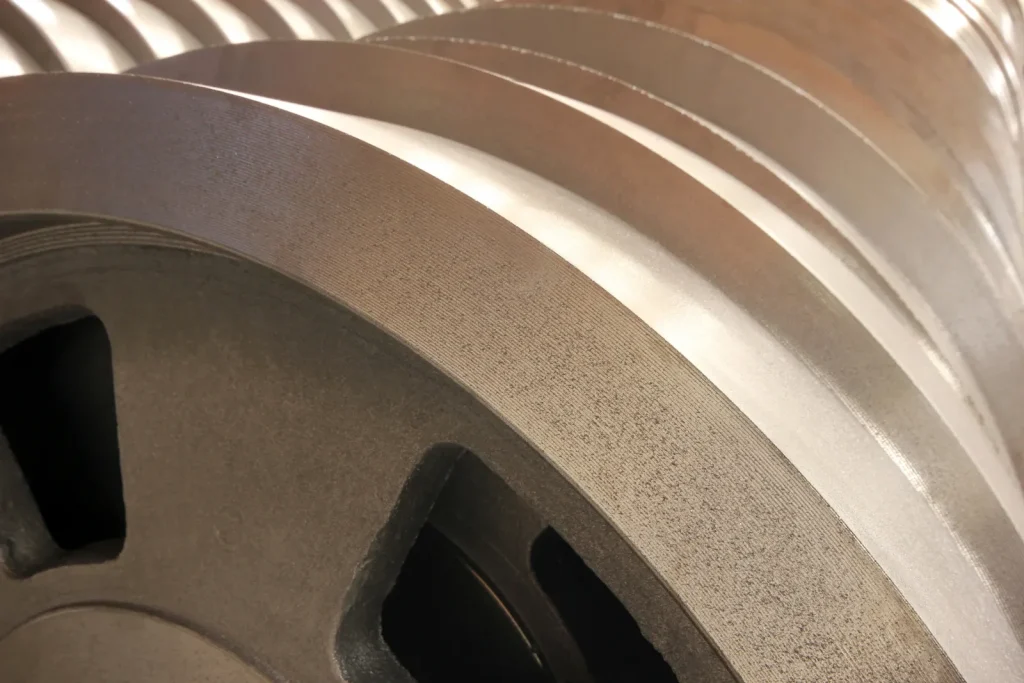 Close-up of a precision CNC machined thin-wall component with fine surface finish.