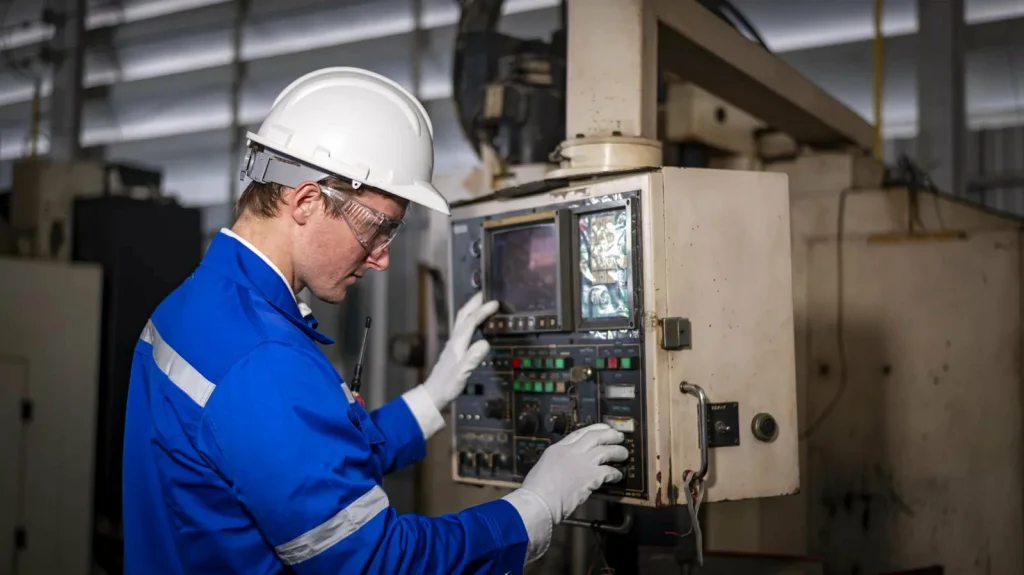 Technik obsluhující řízení CNC strojů, provádění obrábění na místě, zajišťuje dodržování tolerancí GD&T při výrobě.