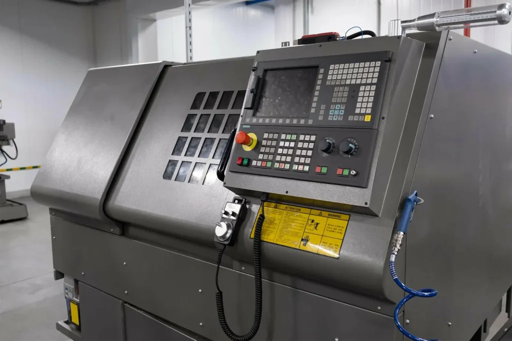 Moderní obráběcí centrum CNC s pokročilým řízením pro automatizované výrobní procesy, které šetří náklady.